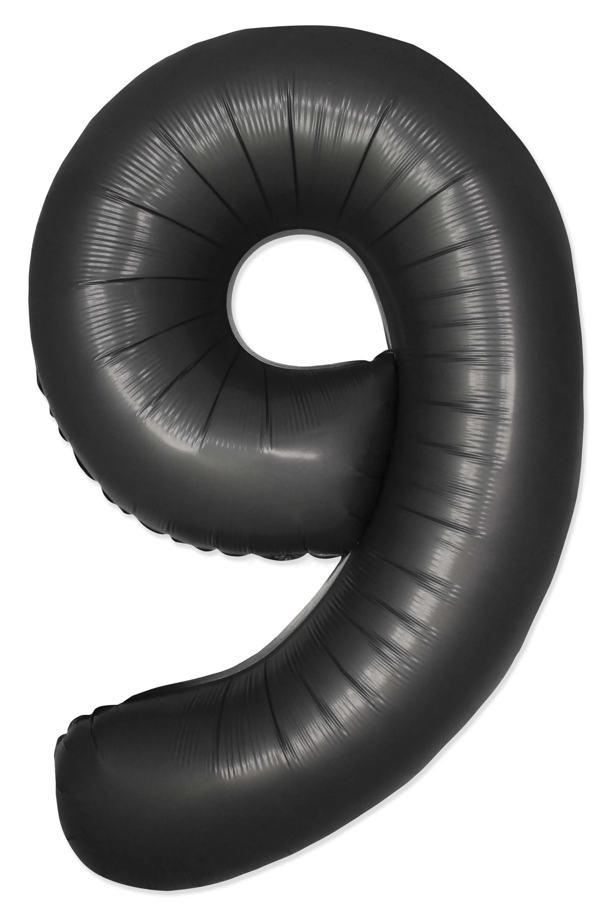 32" Inflated (40" Uninflated Approx) Number "9" Slimmer Design Satin Black Brand Flexmetal