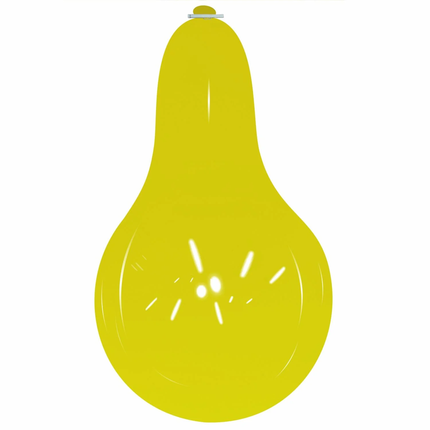 32" Longneck Cattex Brand Standard Yellow Latex Balloons