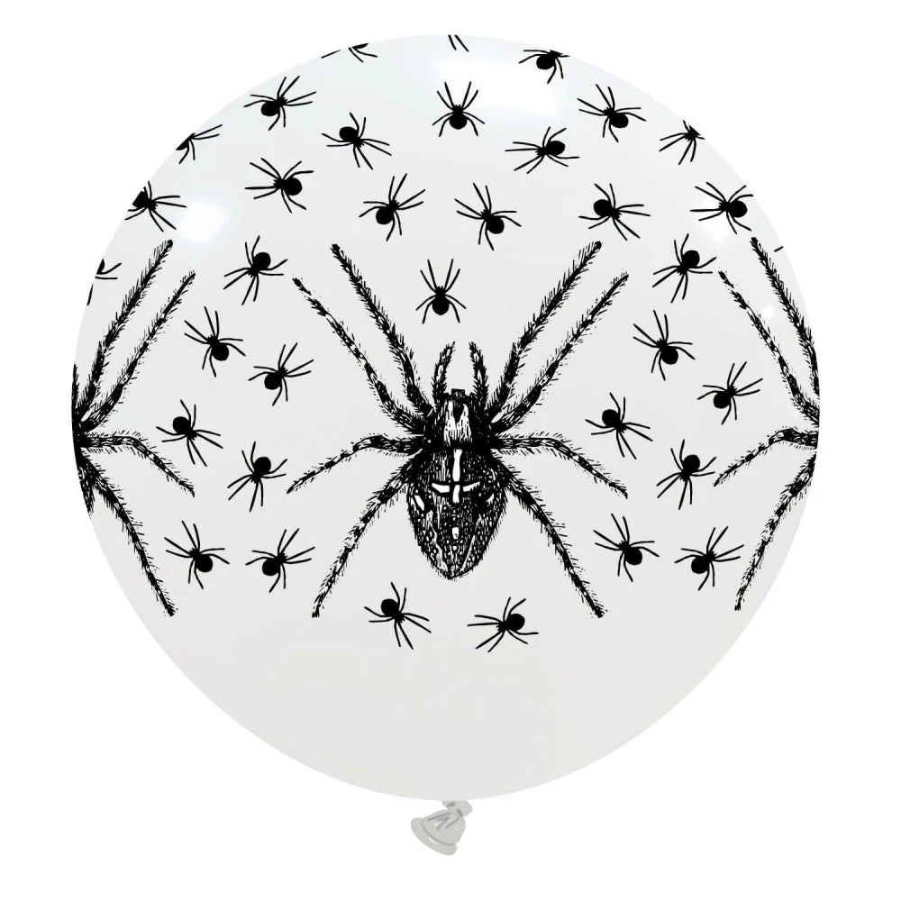 32" Spiders All Around (1 Per Bag) Cattex Brand Printed Latex Balloons