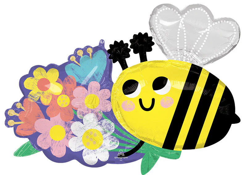 32" SuperShape Bee Well Foil Balloon
