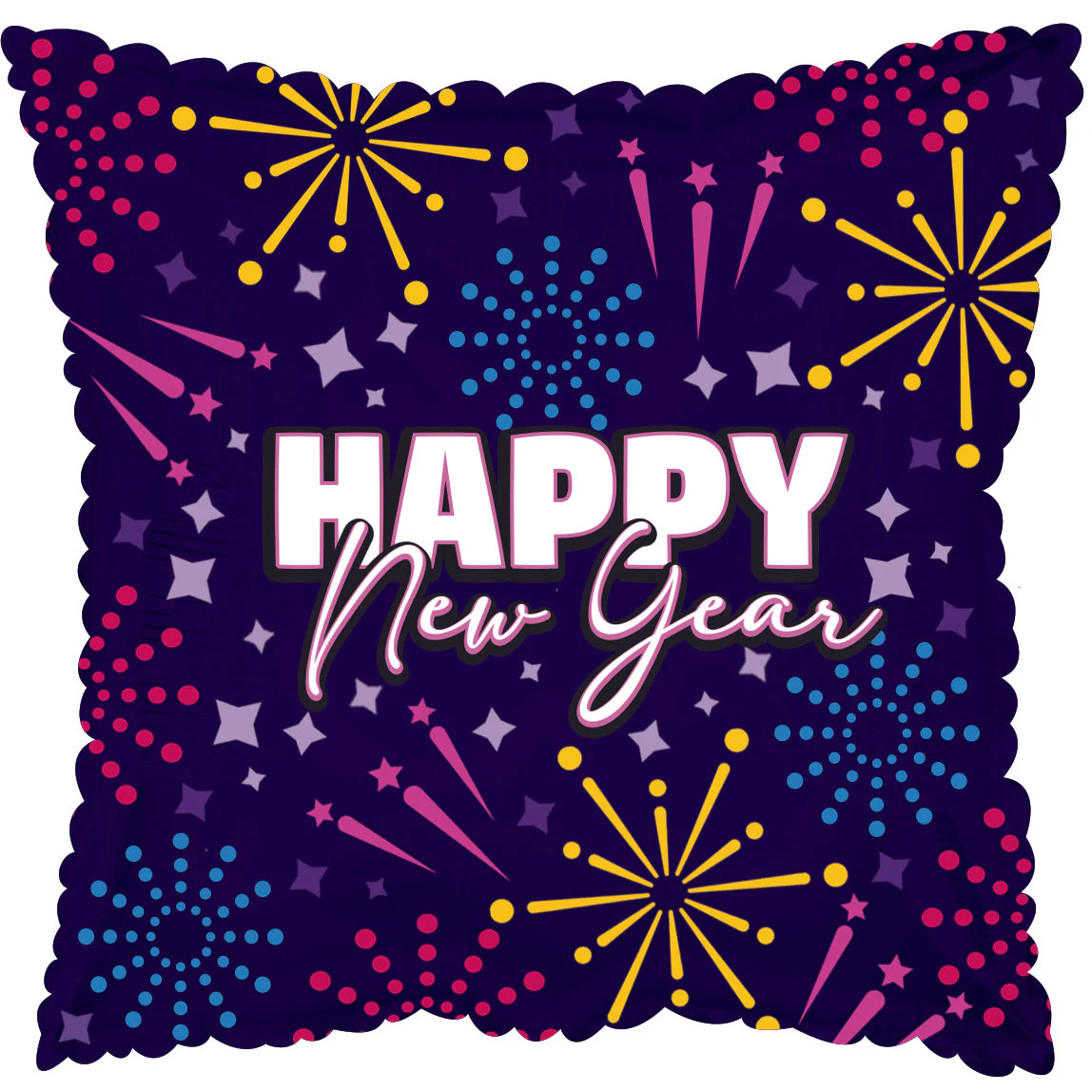 32" New Years Flurry Foil Balloon