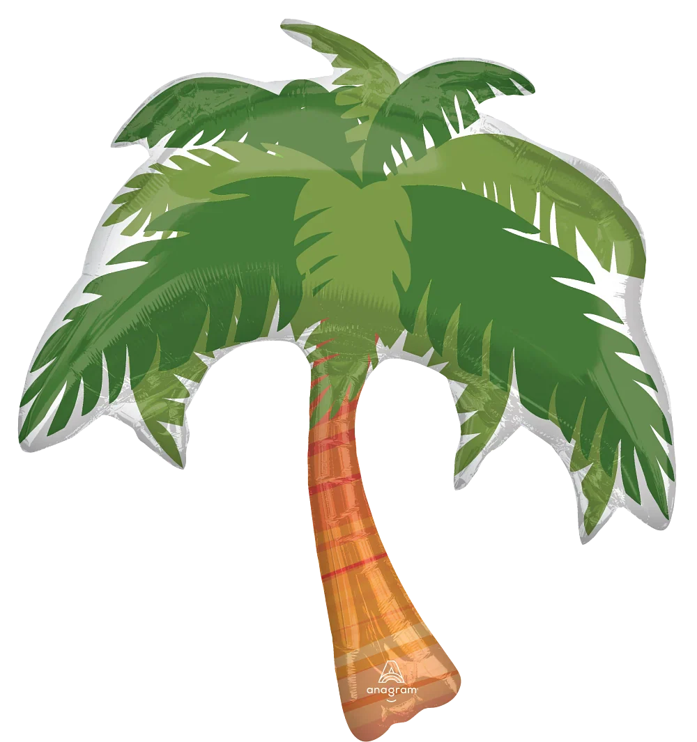 33" Jumbo Beach Life Palm Tree Foil Balloon
