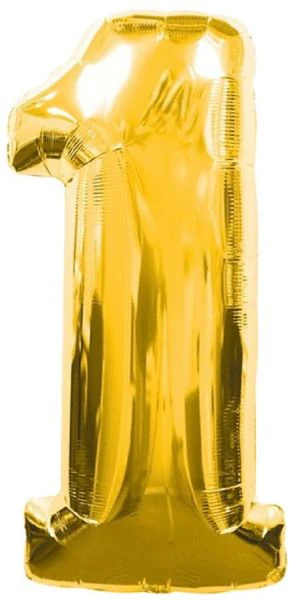 34" Anagram Brand Gold Number 1 Balloon