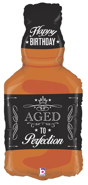 34" Foil Shape Aged to Perfection - Whiskey Balloon