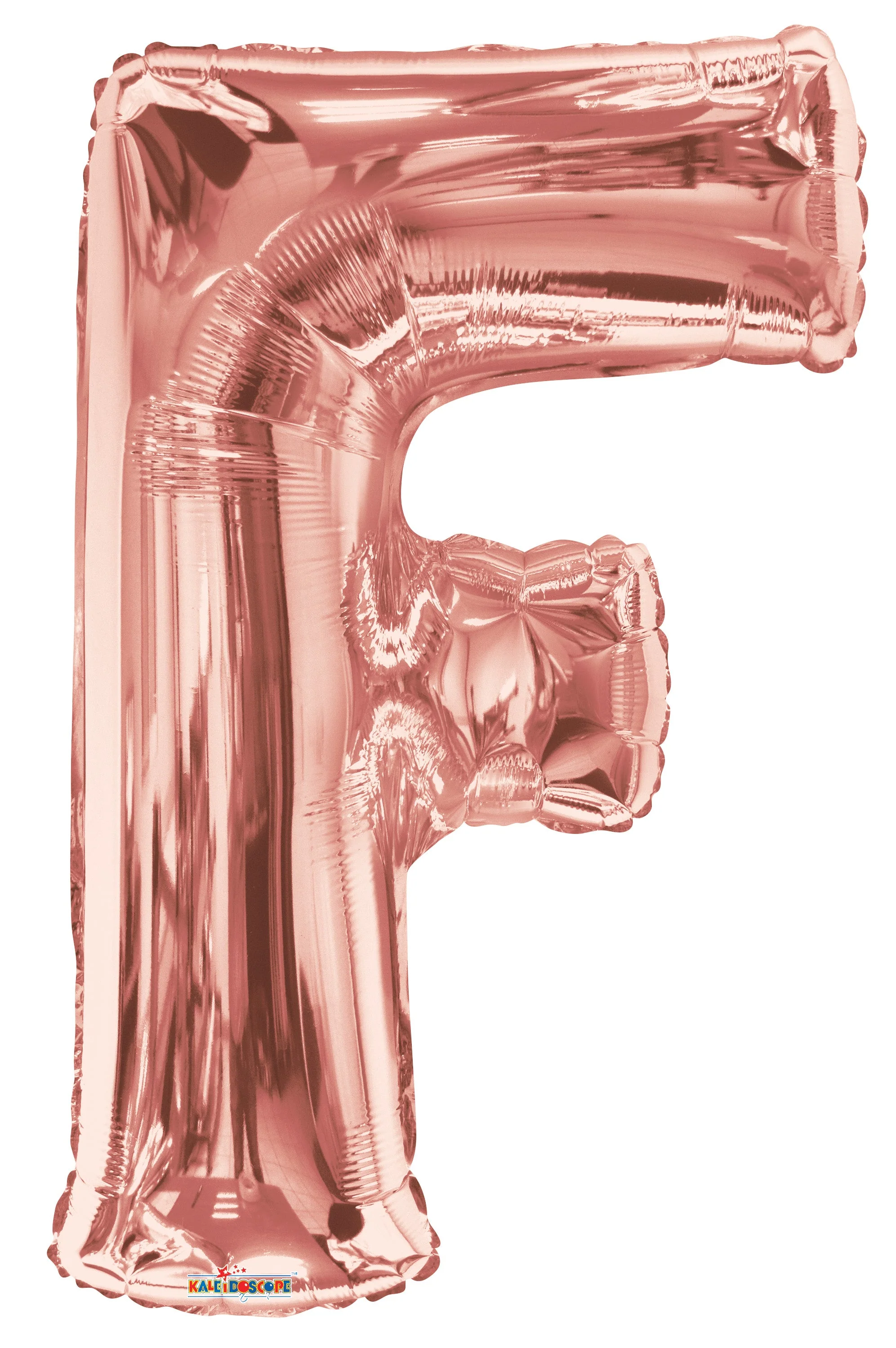 34" Letter F Rose Gold Shape Balloon