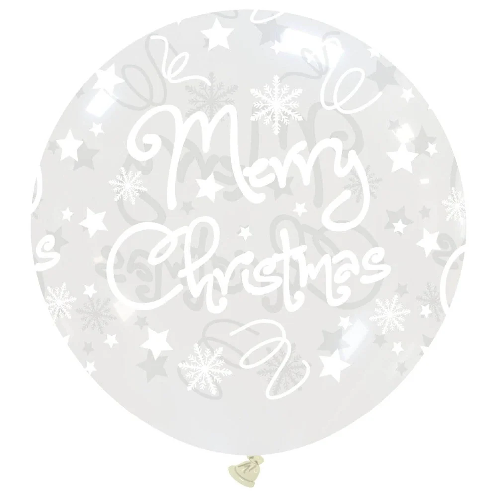 34" Christmas Night All Around (1 Per Bag) Cattex Brand Printed Latex Balloons
