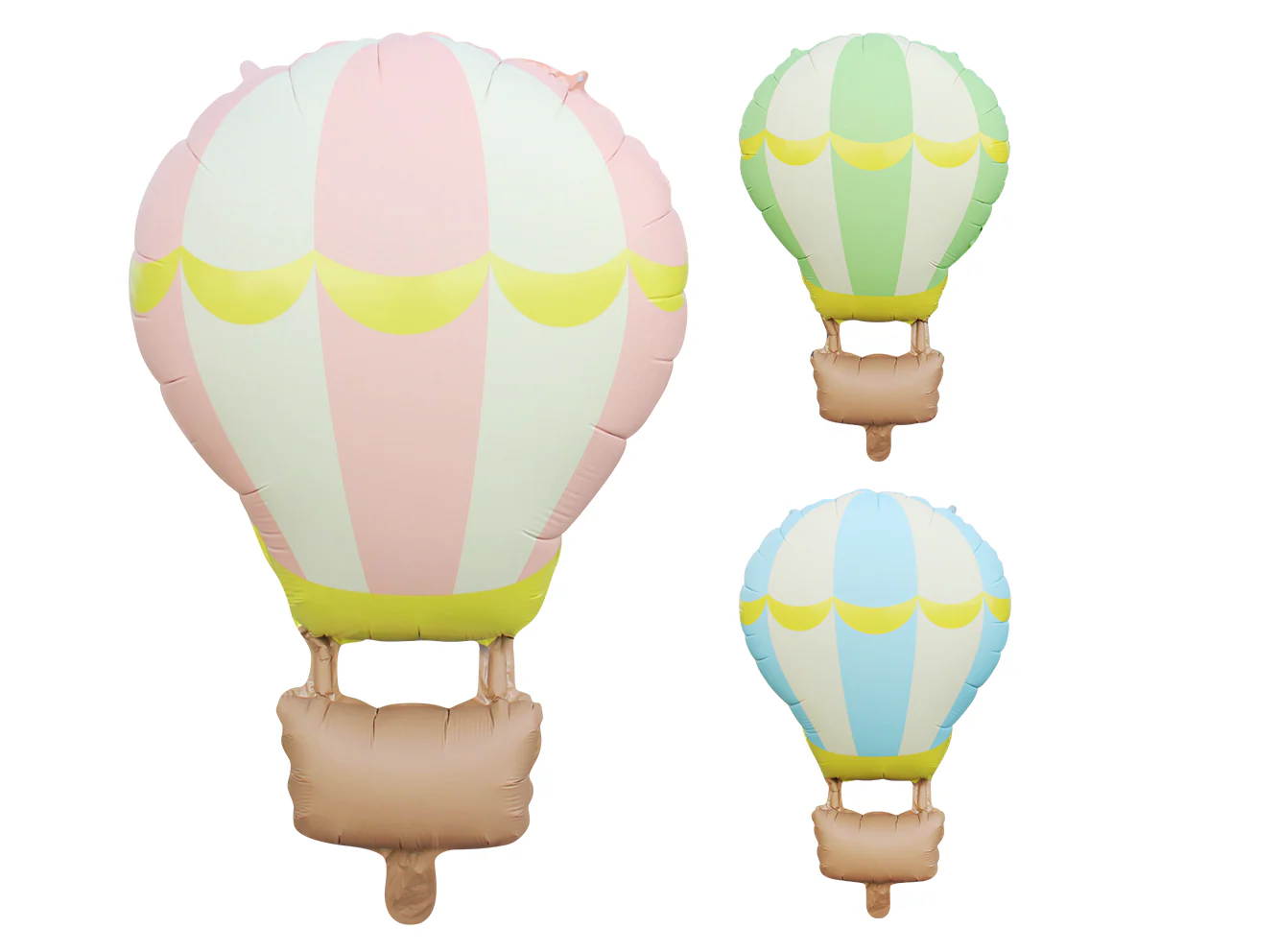 34" Matte Hot Air Foil Balloon Pink - Image 2