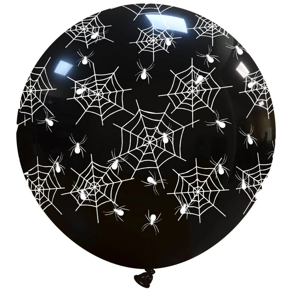 34" Spider Webs All Around (1 Per Bag) Cattex Brand Printed Latex Balloons