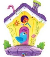 35" Decorated Bird House Jumbo Mylar Balloon