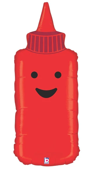 35" Foil Shape Packaged Ketchup Balloon