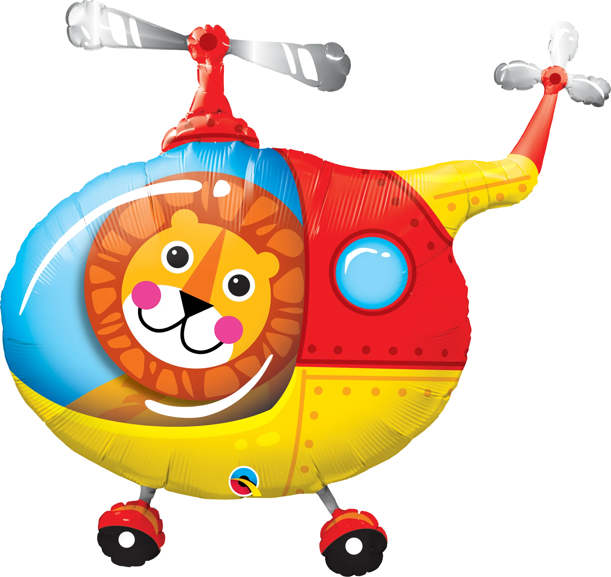 35" Shape Packaged Lion Helicopter Pilot Balloon