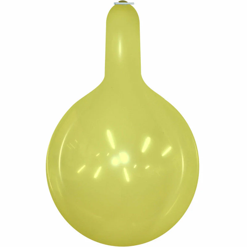 35" Longneck Cattex Brand Crystal Yellow Latex Balloons