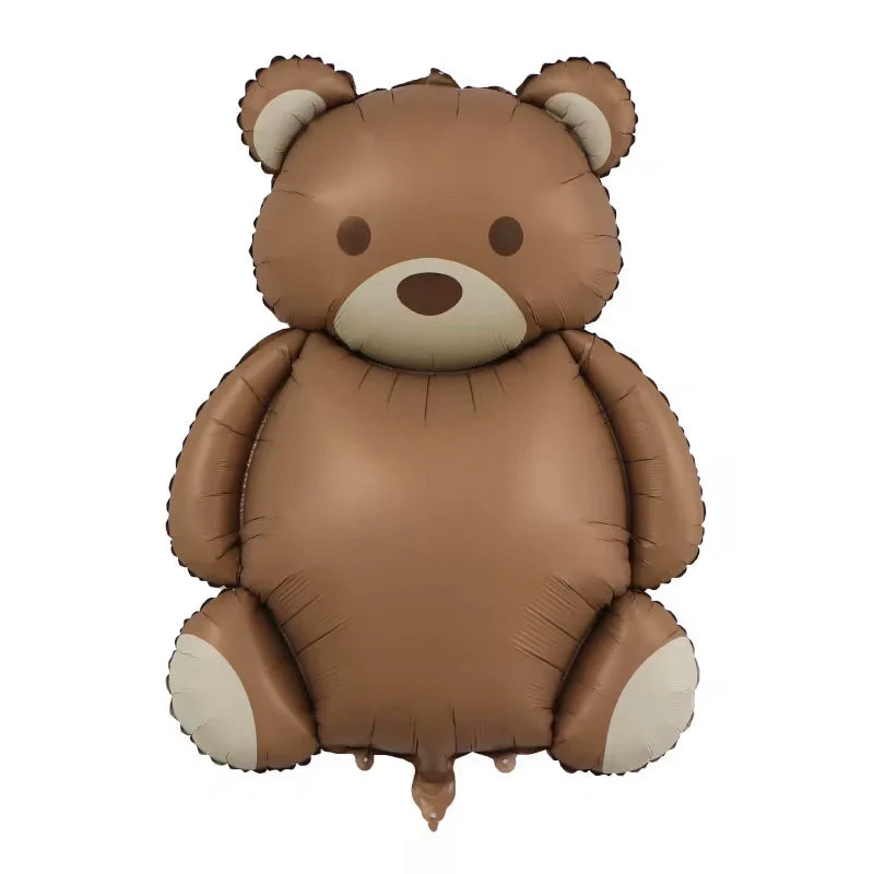 35" Matte Brown Bear Foil Balloon