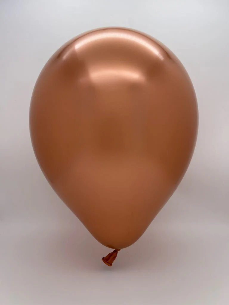 360K Nozzle Up Kalisan Twisting Latex Balloons Mirror Copper (50 Per Bag) - Image 2