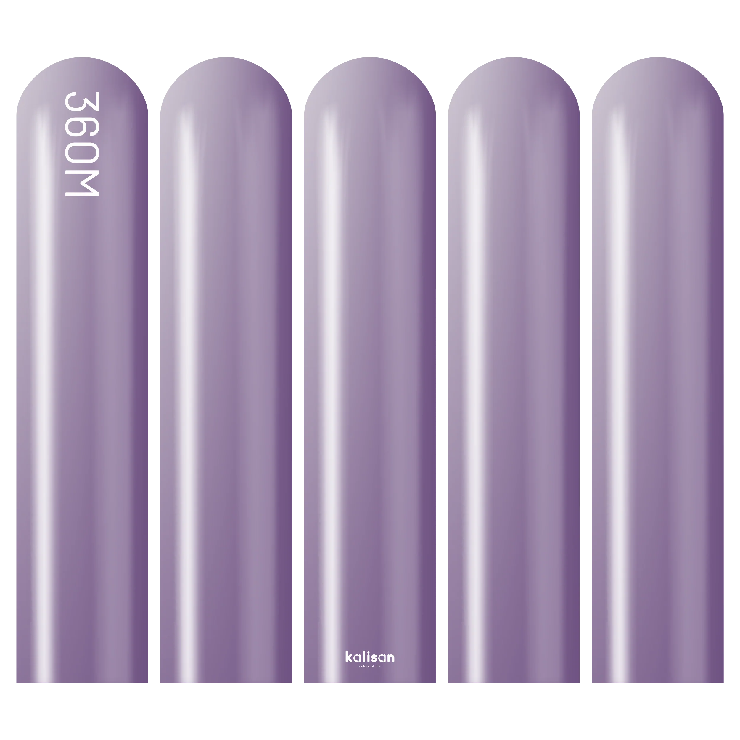 360K Nozzle Up Kalisan Twisting Latex Balloons Mirror Violet (50 Per Bag) - Image 3