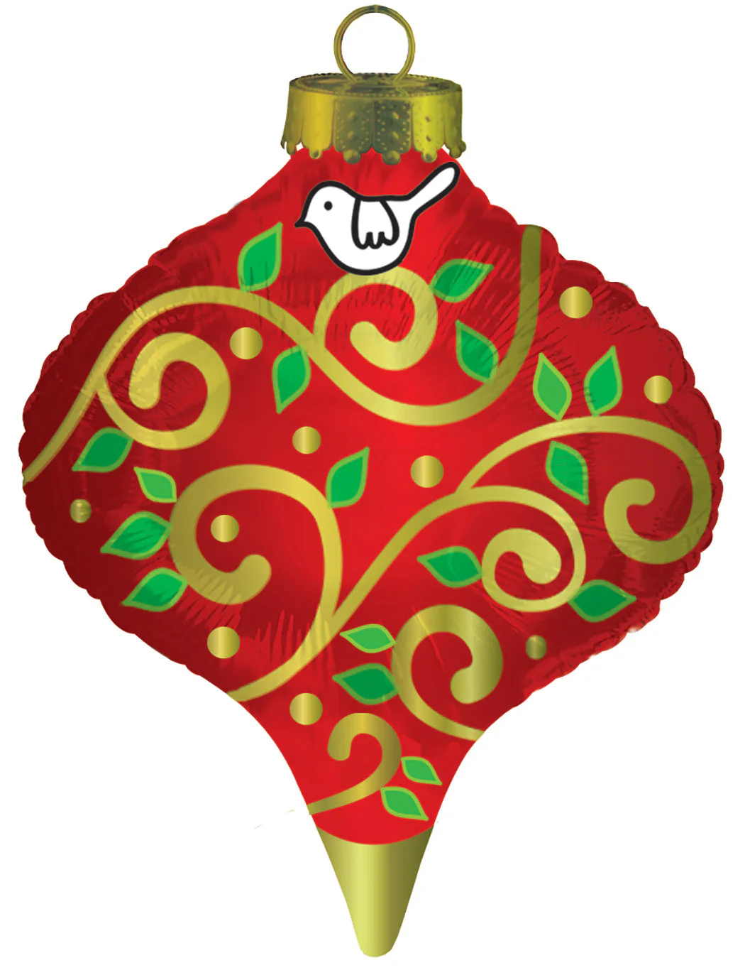 36" Christmas Ornaments Foil Balloon