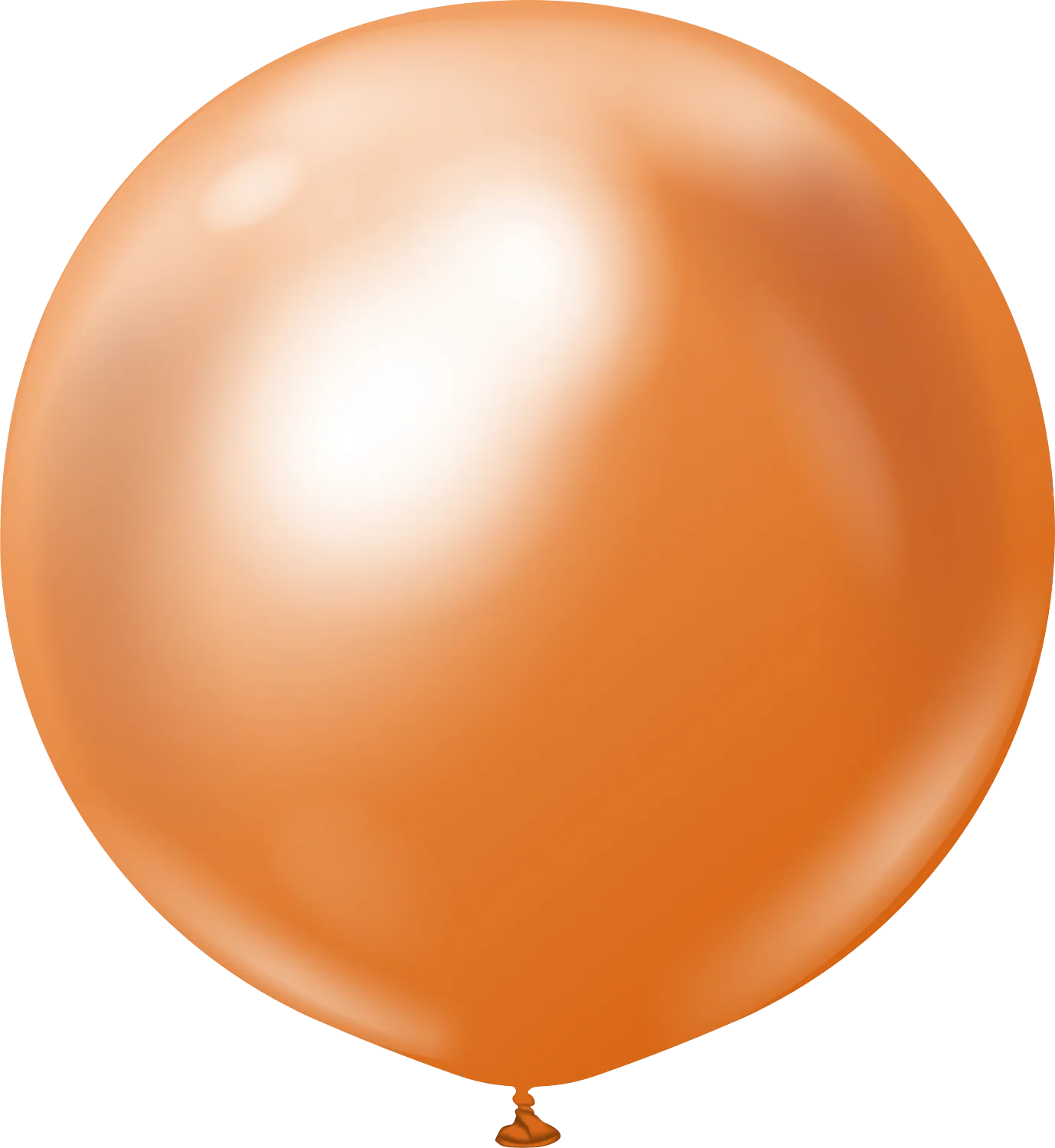 36" Kalisan Latex Balloons Mirror Copper (2 Per Bag)
