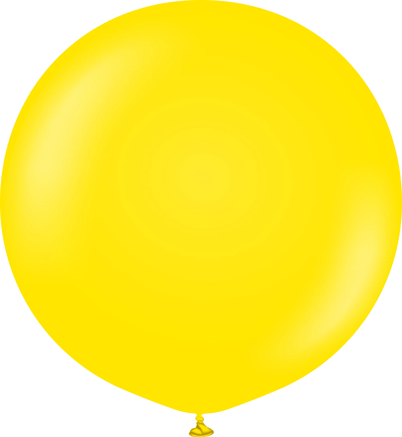 36" Kalisan Latex Balloons Standard Yellow (2 Per Bag)