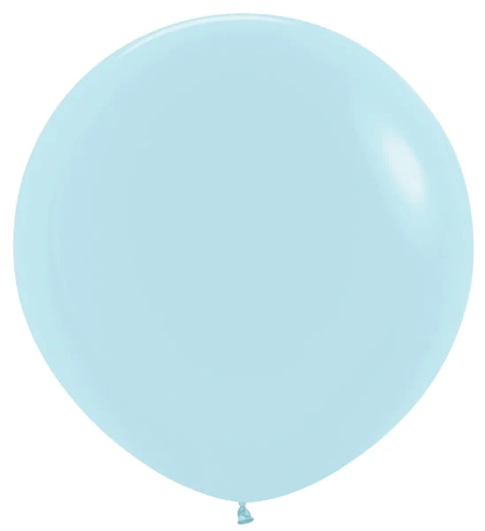 36" Latex Balloons Pastel Matte Blue Sempertex/Betallatex (10 Per Bag)