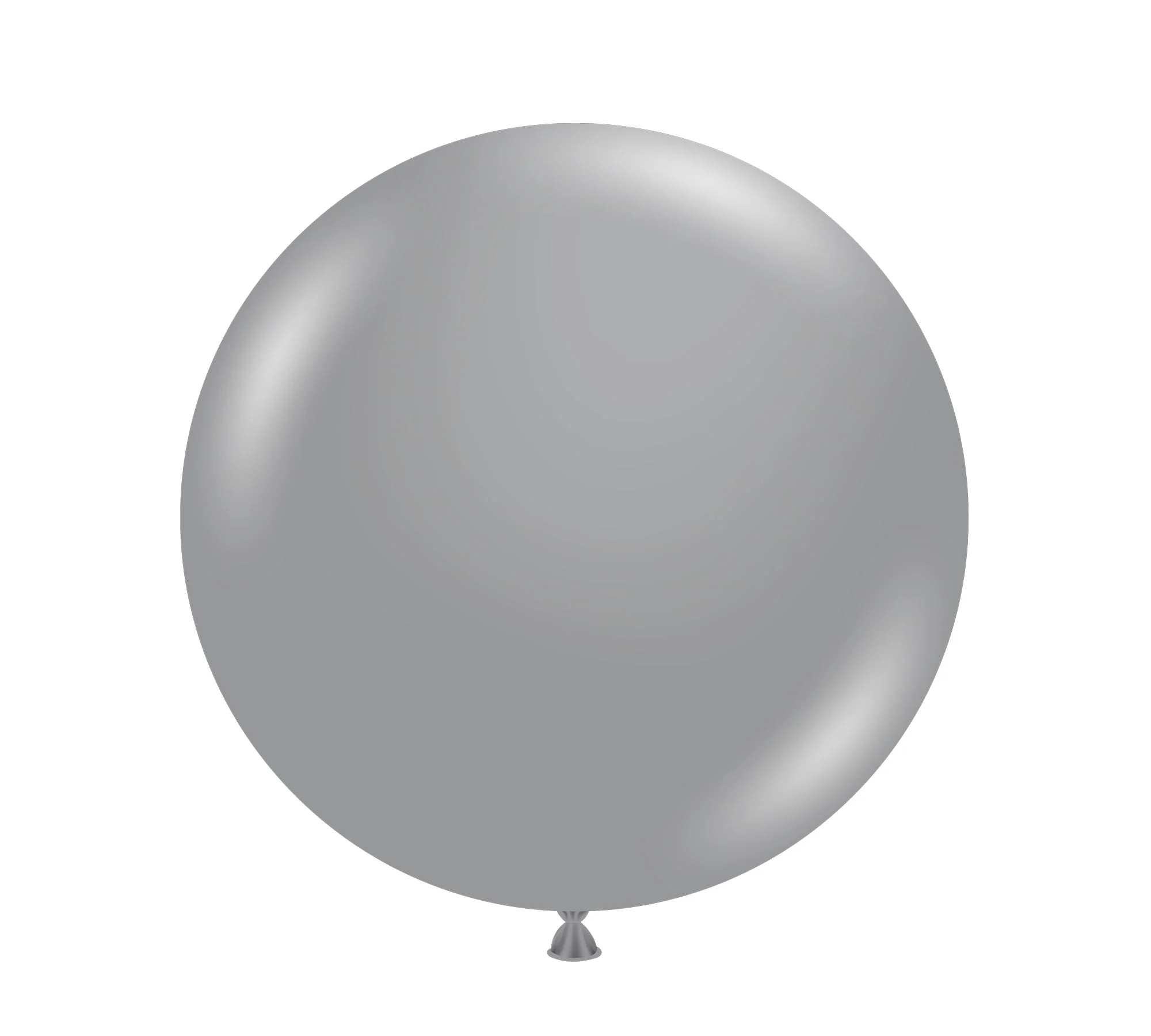 36" Metallic Pearl Silver Tuftex Latex Balloons (2 Per Bag)