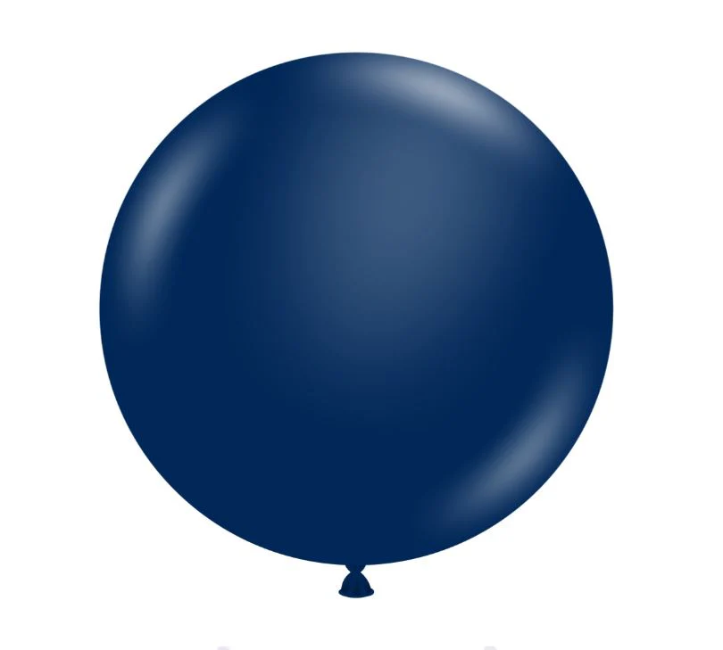 36" Pearl Metallic Midnight Blue Tuftex Latex Balloons 2 Per Bag