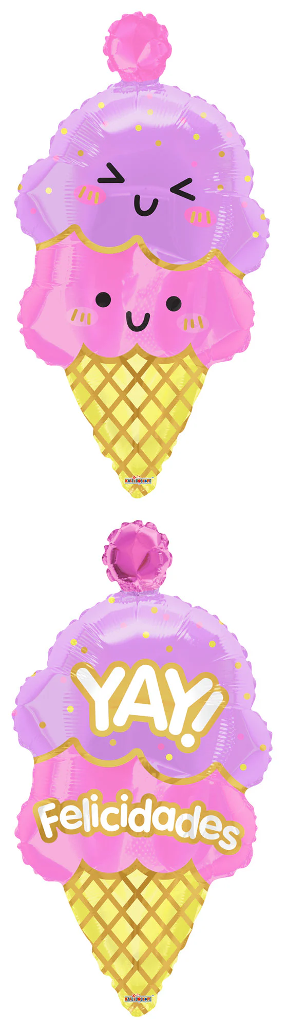 36" Nieve Yay Felcidades Doble Kawai (Spanish) Foil Balloon