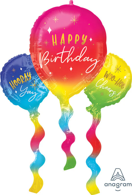 36" SuperShape Birthday Fun Balloons Foil Balloon