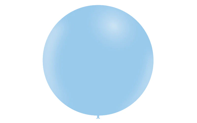 36'' Balloonia Latex Balloons Professional Line Matte Blue (5 Per Bag) - Image 3