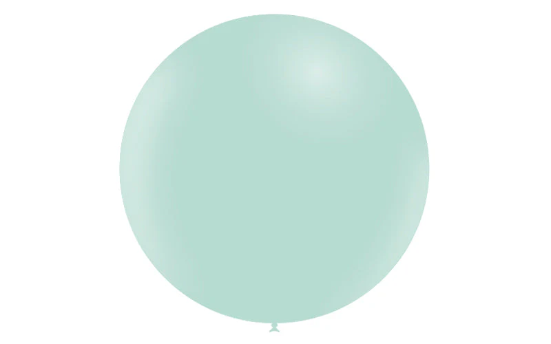 36'' Balloonia Latex Balloons Professional Line Matte Green (5 Per Bag) - Image 3