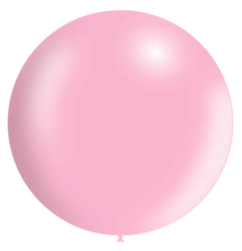 36'' Balloonia Latex Balloons Professional Line Metallic Baby Pink (5 Per Bag)