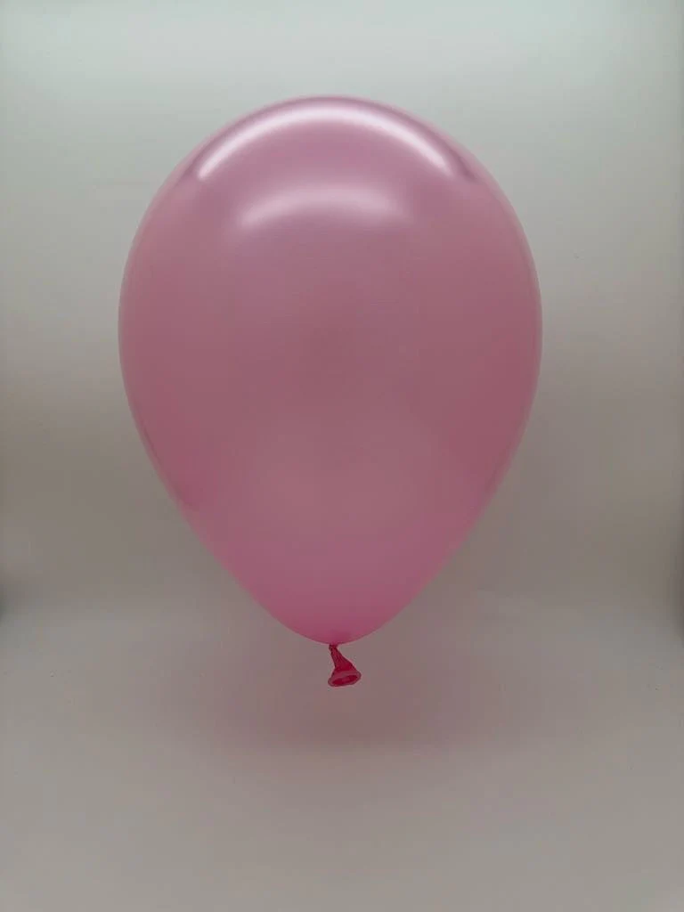 36'' Balloonia Latex Balloons Professional Line Metallic Baby Pink (5 Per Bag) - Image 2