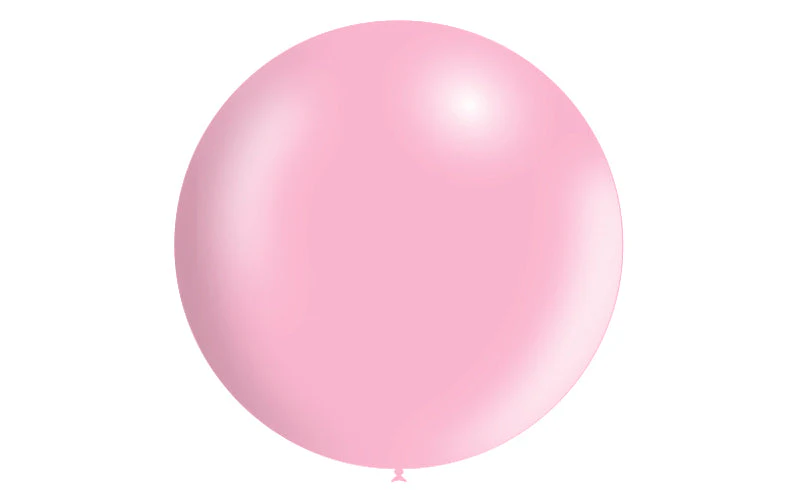36'' Balloonia Latex Balloons Professional Line Metallic Baby Pink (5 Per Bag) - Image 3