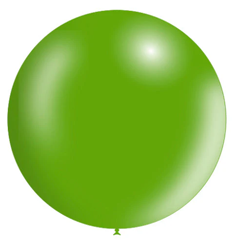 36'' Balloonia Latex Balloons Professional Line Metallic Green (5 Per Bag)