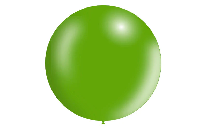36'' Balloonia Latex Balloons Professional Line Metallic Green (5 Per Bag) - Image 4