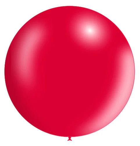 36'' Balloonia Latex Balloons Professional Line Metallic Red (5 Per Bag)
