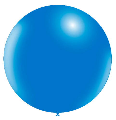 36'' Balloonia Latex Balloons Professional Line Standard Blue (5 Per Bag)