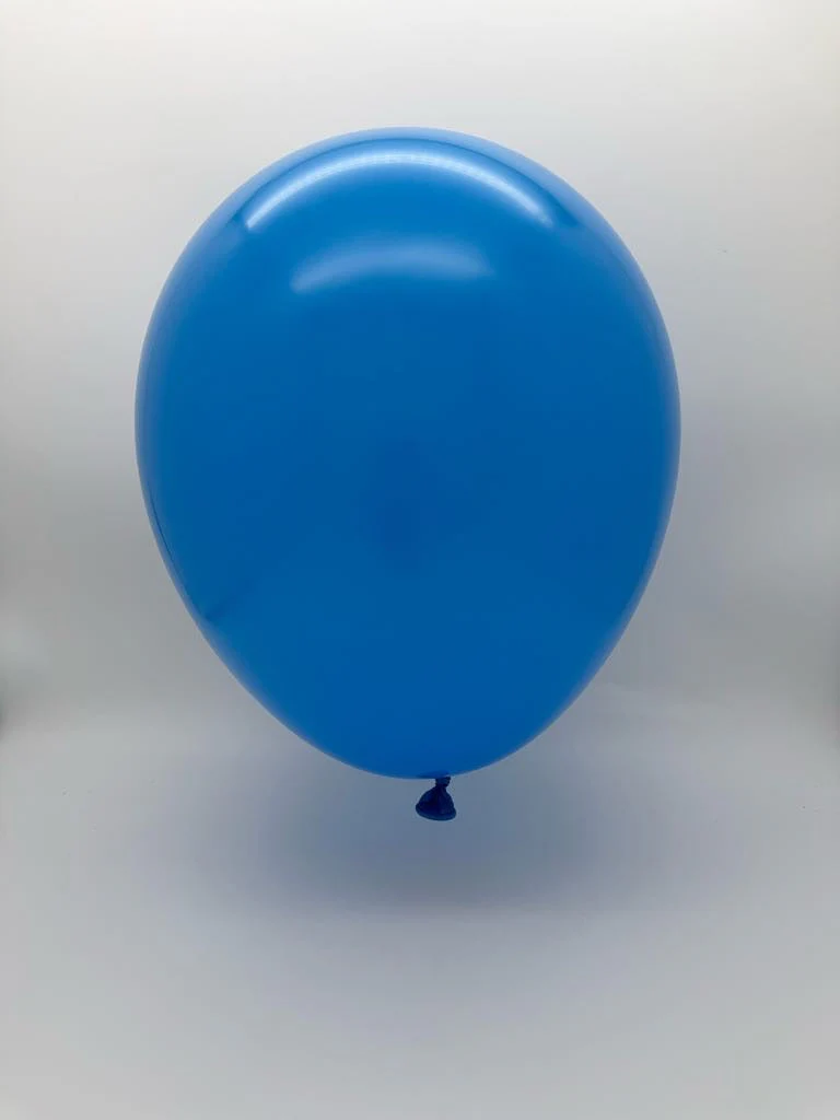 36'' Balloonia Latex Balloons Professional Line Standard Blue (5 Per Bag) - Image 2