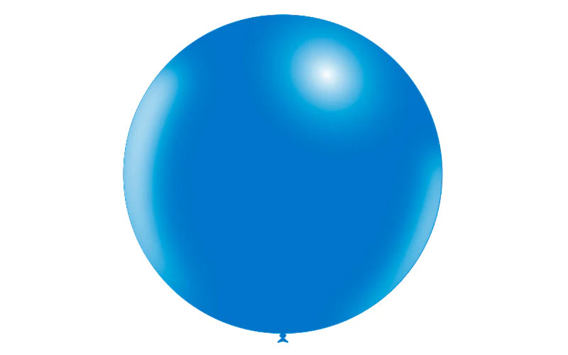 36'' Balloonia Latex Balloons Professional Line Standard Blue (5 Per Bag) - Image 3