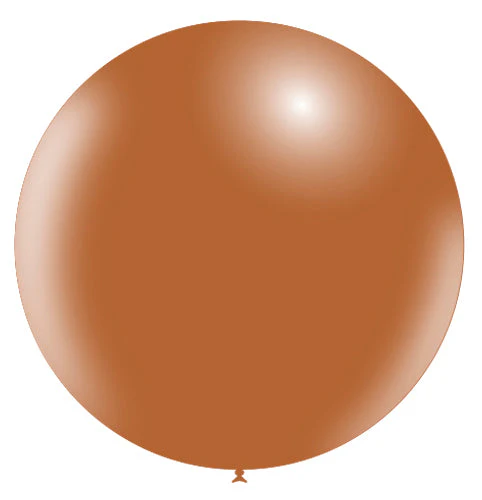 36'' Balloonia Latex Balloons Professional Line Standard Brown (5 Per Bag) - Image 4
