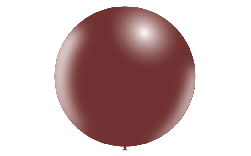36'' Balloonia Latex Balloons Professional Line Standard Chocolate (5 Per Bag) - Image 3