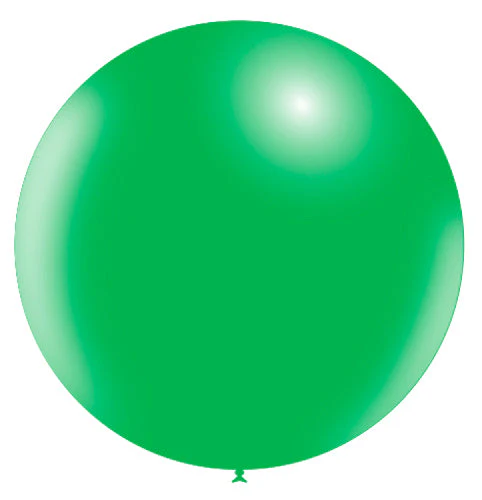 36'' Balloonia Latex Balloons Professional Line Standard Green (5 Per Bag) - Image 4