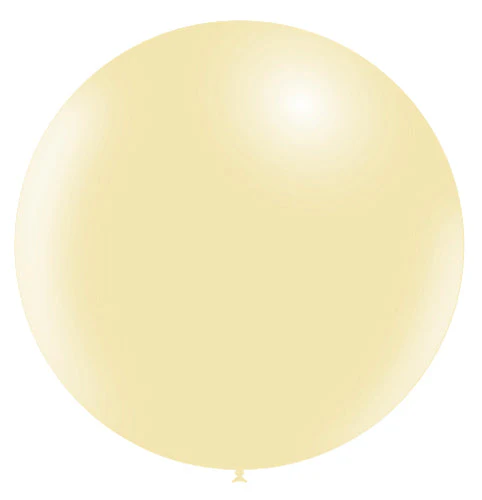 36'' Balloonia Latex Balloons Professional Line Standard Ivory (5 Per Bag)