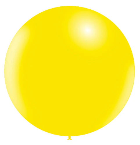 36'' Balloonia Latex Balloons Professional Line Standard Lemon (5 Per Bag) - Image 4