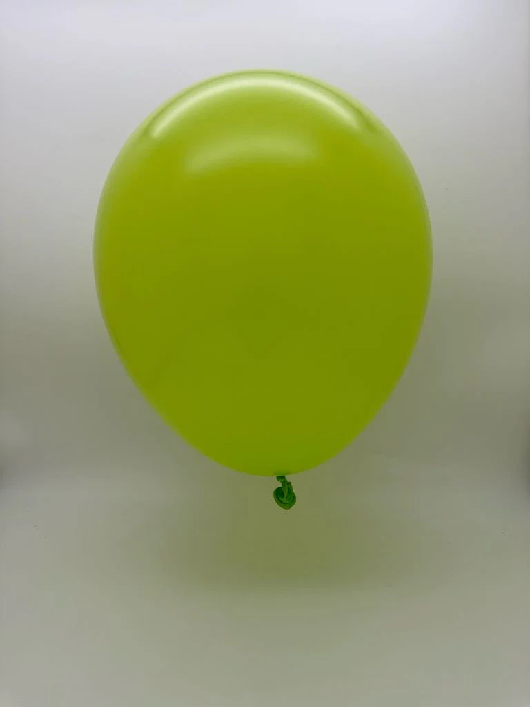 36'' Balloonia Latex Balloons Professional Line Standard Lime Green (5 Per Bag) - Image 2