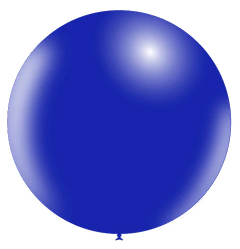 36'' Balloonia Latex Balloons Professional Line Standard Navy Blue (5 Per Bag)