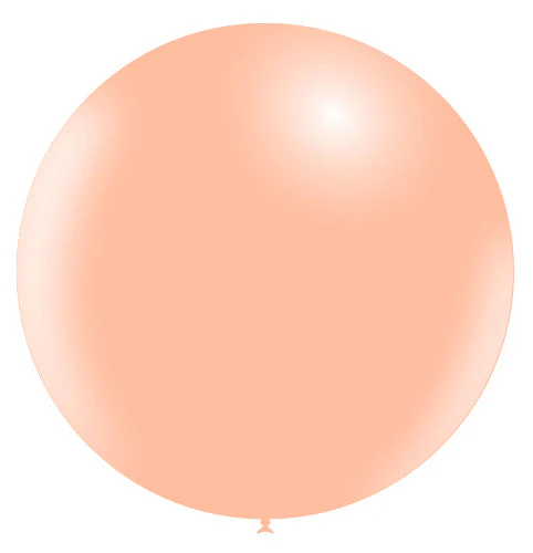 36'' Balloonia Latex Balloons Professional Line Standard Peach (5 Per Bag) - Image 3