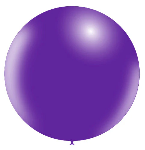 36'' Balloonia Latex Balloons Professional Line Standard Purple (5 Per Bag)