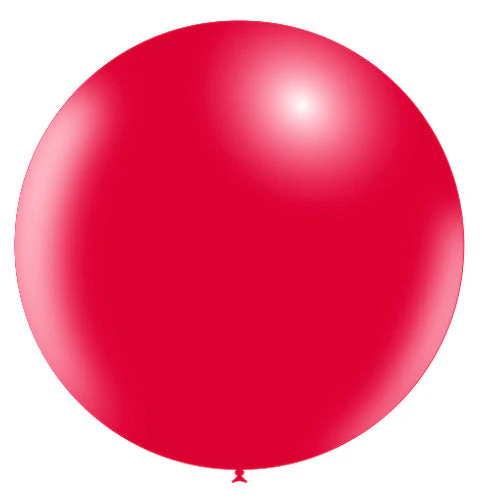 36'' Balloonia Latex Balloons Professional Line Standard Red (5 Per Bag)
