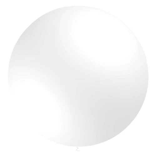 36'' Balloonia Latex Balloons Professional Line Standard White (5 Per Bag)