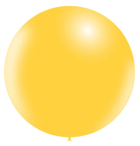 36'' Balloonia Latex Balloons Professional Line Standard Yellow (5 Per Bag)